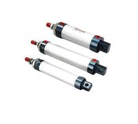 Mini Pneumatic Cylinder 25mm Bore 25-400mm Stroke Double Acting Air 1Pcs(25mm Stroke)