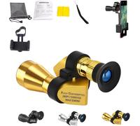 Mini Pocket Binoculars (1000x20): Pocket-Large + Smartphone Clip - Perfect for Outdoor Explorations, Corner Metal Telescope, Waterproof High Powered Easy Focus Binocular (Gold, Upgraded version)