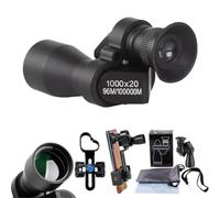 Mini Pocket Binoculars with Smartphone Clip, 1000x20 Compact Focus (A) | Lightweight Portable Design with Phone Clip; Shockproof Abs Material, Ideal for Outdoor Exploration, Hiking, Bird Watching