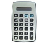 Mini Pocket Calculator Small 8 Digit Display Office Home School Stationery (Silver)