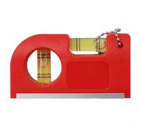 Mini Pocket Level with Metal Chain Hook, 2-in-1 Horizontal and Vertical Level, Shockproof High-Visibility Vials, Aluminium Alloy Body for Home