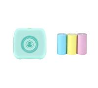 Mini Pocket Printer Multi Functional Photo Picture Bill Note Printer Label Maker Add 3Color Note (Color : GR 3Color Note)