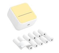 Mini Pocket Printer Portable Thermal Instant Photo Printing Label Maker Machine BT Wireless Connect Compatible with Android/iOS APP Support Receipt Label Memo Sticker Notes Lists Scrapbook DIY