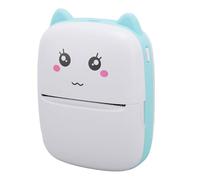 Mini Pocket Printer, Portable Thermal Printer, Bluetooth Wireless Smart Printer, BT Inkless Printing for Journal DIY Scrapbook Travel Notes Lists Label Memo (Blue)