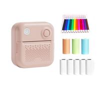 Mini Pocket Printer, Thermal Instant Photo Printing Label Maker Machine BT Wireless Connect Compatible with Android or iOS APP Support Receipt Label Memo Sticker Notes Lists Scrapbook DIY P-2