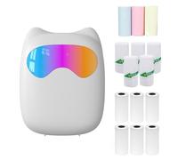 Mini Pocket Thermal Instant Photo Printer Label Maker Machine BT Wireless Connect Compatible with Android or iOS APP Support Receipt Label Memo Sticker Notes Lists Scrapbook DIY Journal Pictures -