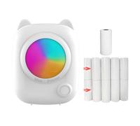 Mini Pocket Thermal Instant Photo Printer Label Maker Machine BT Wireless Connect Compatible with Android or iOS APP Support Receipt Label Memo Sticker Notes Lists Scrapbook DIY Journal Pictures -