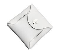 Mini Pocket Wallets Vintage Leather Credit Card Storage Bag for Men Women, White