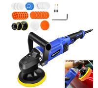 Mini Polisher, Electric Car Polisher 1400W Electric Buffer Polishing Waxing Machine with 6 Variable Speeds, 30Pcs Accessories Ideal for Car Sanding, Polishing, Waxing