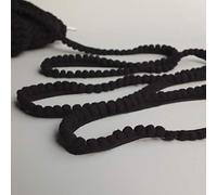 Mini Pom Pom Bobble Plain Trim - 22 Colours (Black) 10 Metres