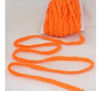 Mini Pom Pom Bobble Plain Trim - 22 Colours (Orange) 10 Metres