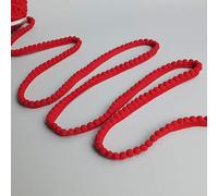 Mini Pom Pom Bobble Plain Trim - 22 Colours (Red) 10 Metres