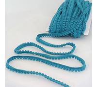 Mini Pom Pom Bobble Plain Trim - 22 Colours (Teal) 10 Metres