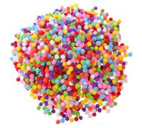 Mini Pom Poms for Crafts Colourful Polypropylene Fiber Decorative Balls