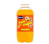 Mini Pop Assorted Flavoured Soft Drinks Sugar-Free 330ml each Bottles 24 or 12 Pack Cola, Lemonade, Dandelion & Burdock, Orange, RaspBerry, Bubble Gum (12 Bottles, Orange)