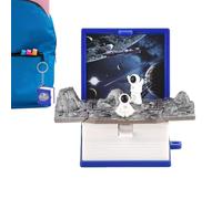 Mini Pop Up Keychain - 3D Pop Up Mini Toys, 3D Mini Pop Up Toys Small Gifts for Boys Keys for Kids Backpacks Various Themes: Pop Up Book Keychain Enchanting Pastoral and Dreamland Secret Chain, Space