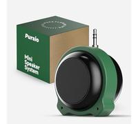 Mini Portable 3.5mm Line-in Aux Speaker, 5W Quality Sound Rubber Stand
