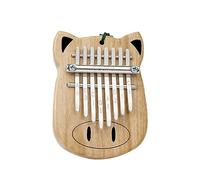 Mini Portable 8 Key Thumb Piano Instrument Thumb Piano Rosewood/Camphor Wood Piano African Finger Piano With Lanyard,tutorial Book,tuning Hammer for Children Adult C