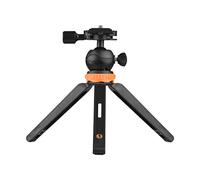 Mini Portable Adjustable Tripod for Camera, Mini Desktop Tripod with 1/4 Inch Screw 2 Levels of Height Adjustable Compatible with DSLR Cameras Smartphone for Video Recording Live