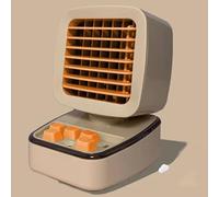 Mini Portable Air Conditioner 3 Wind Speeds LED Night Light Desktop Water Cooled Cooling Fan Air Cooler for Home Office Bedroom, Desert Camel,3.35 * 4.13 * 4.92 IN(Desert Camel)