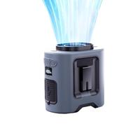 Mini Portable Air Conditioner Fan 4 Speeds Desk Air Conditioner for Office Quiet Small with Flashlight for Fishing, Hiking, Camping, Desk(Chrome)