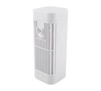 Mini Portable Air Conditioner, USB-C Desktop Air Cooler with 3 Speeds & Night Light, Quiet Personal Cooling Fan for Home Office Desk, Hanging Hook Included(3600MAH)