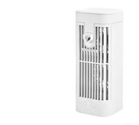 Mini Portable Air Conditioner with 3 Speed Settings USB Fan, Compact Air Cooler for Desk Use, Quiet Operation Suitable for Office and Home Environments (2400mAh)