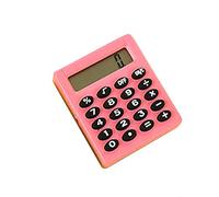 Mini Portable Bag 8 Digit Electronic Calculator Student School Supplies Pink Creative and Useful