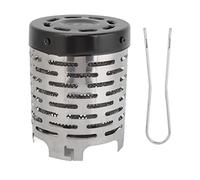 Mini Portable Camping Stove Cover Camping Heating Stove Cover Camping Heater Stainless Steel High Temperature Resistant Camping Mini Heater Tent Heating Cover Mini Heater Stove