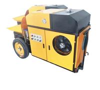 Mini Portable Concrete Pump with Mixer for Efficient Cement Mixing and Delivery, Designed for Small Construction, Roof Pouring, Floor Slabs and Structural Projects in Wide-Span Buildings