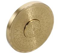 Mini Portable Copper Bagua Compass Rotating Tai Pattern | Golden Shiny Finish, Solid Construction, Portable Size, Stable Feel, Auspicious Symbol Style, Soothing Visual Effect