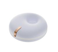 Mini Portable Denture Box with Magnetic Closure - ABS+Silicone Material for Orthodontic Retainers & Invisible Braces (Purple)