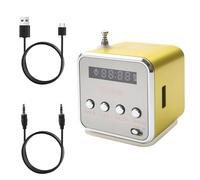 Mini Portable Digital Radio TDV26 Retro Rechargeable AM FM Radios Battery Powered Small Speaker TF Card Music Player with Extendable Antenna Display Xmas Gfits for Elderly Home Car Travel Outdoor