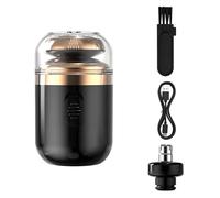 Mini Portable Electric Dhaver, Capsule Razor, 2 in 1 Capsule Mini Shaver with Nose Hair Trimmer, Mini Shavers for Men, Ipx7 Waterproof Electric Shaver for Home Travel (Black)