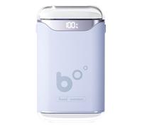 Mini Portable Electric Hand Warmer with Digital Display, 5 Heat Levels and 7 Colors RGB Lighting, 3000 mAh Rechargeable Battery; Ideal for Camping, Winter Sports or as a Gift for Ads