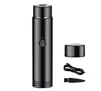 Mini Portable Electric Shaver, Waterproof Cordless Pocket Razor Rechargeable Rotary Razor Portable Face Shaver Wet and Dry Use Rotary Mens Shaver for Traveler, Blue