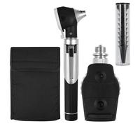 Mini Portable ENT Diagnostic Fiber Optic Otoscope Pocket Kit with Built in 2.5V Halogen Light | Removable Magnifying Lens with 2.5 Fold Magnification | Auriscope Earscope Diagnostic Examination Set