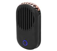 Mini Portable Eyelashes Dryer Fan - Bladeless Air Conditioning Blower with Adjustable Speeds for Nail Art, Black Compact Design and USB Charging (Black)
