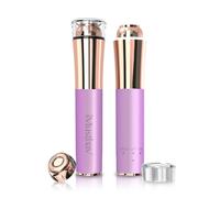 Mini Portable Facial Hair, Lips and Chin Remover Trimmer for Women, Facial Painless Epilator Pen, 18K Gold-Plated 13mm Hypoallergenic Rotary Head. 360° LED Light for Instant and Painless Hair Remover
