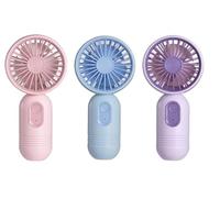 Mini Portable Fan 3 Pack, Cute Handheld Battery Operated Lightweight Personal Fan With 3 Speeds and USB Rechargeable Eyelash Design for Girls, Kids, Women, Men (A-3PCS)
