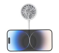 Mini Portable Fan - 7.3x3.5x20.7cm 360 Adjustable Magnetic Rechargeable Clip On | Small Personal Electric Hand Fan For Summer Outdoor Camping Stroller Cruise Beach Home Office Desk Phone
