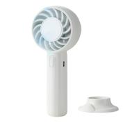 Mini Portable Fan with Stand, Small but Powerful Handheld Fan with 3 Speeds for Hot Flushes & Menopause, USB Rechargeable & Lightweight, Personal Desk Fan for Travel, Makeup Cooling Gift (white)