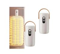 Mini Portable Foldable Clothes Dryer, Portable Clothes Dryer - Mini Dryers with Dual Covers, Quiet & Fast Drying, Auto-off Timer, Overheat Protection for Apartment, Rv, Travel(2 Set)