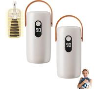Mini Portable Foldable Clothes Dryer, Small Portable & Compact Clothes Dryer with Dry Bag, Hook & Dual Covers, Quiet and Fast-Drying for Travel, Home, Apartment (2Pcs)