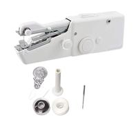 Mini Portable Hand Sewing Machine Quick Handy Stitch Sew Needlework Cordless Clothes Fabrics Household Electric Easy To Use