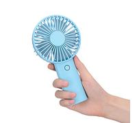 Mini Portable Handheld Fan with 4400 mAh Rechargeable Battery, 3 Speeds Personal Handle Fans Indoor and Outdoor USB Electric Fan for Office Home Sport Camping and Travel, Ultra Quiet (Sky Blue)