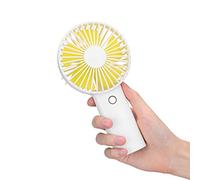 Mini Portable Handheld Fan with 4400 mAh Rechargeable Battery, 3 Speeds Personal Handle Fans Indoor and Outdoor USB Electric Fan for Office Home Sport Camping and Travel, Ultra Quiet (Pure White)