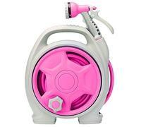 Mini Portable High Pressure Garden Hose Spray Gun & Reel Multi Function Watering Tool for Car Wash & Gardening (Color: Red)