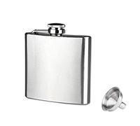 Mini Portable Hip Flask 4 5 6 7 8 9 10 18 oz Stainless Steel Hip Liquor Alcohol Bottle Flask with Cap Funnel 6 oz