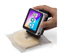 Mini Portable Inkjet Coding Machine, 2-12.7mm Handheld Inkjet Printer with HD Touchscreen, High Adhesion Cartridges, 28 Languages, Various Printed Fonts, for Date, Batch Number, Serial Number